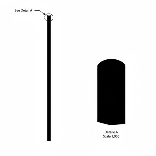 Camera Pole, 5.0m - Aluminium Pole